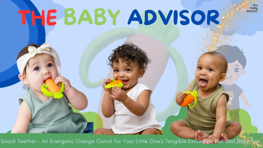 Snack Teether - An Energetic Orange Carrot for Your Little One's Tangible Excursion, The Best Baby Toy.